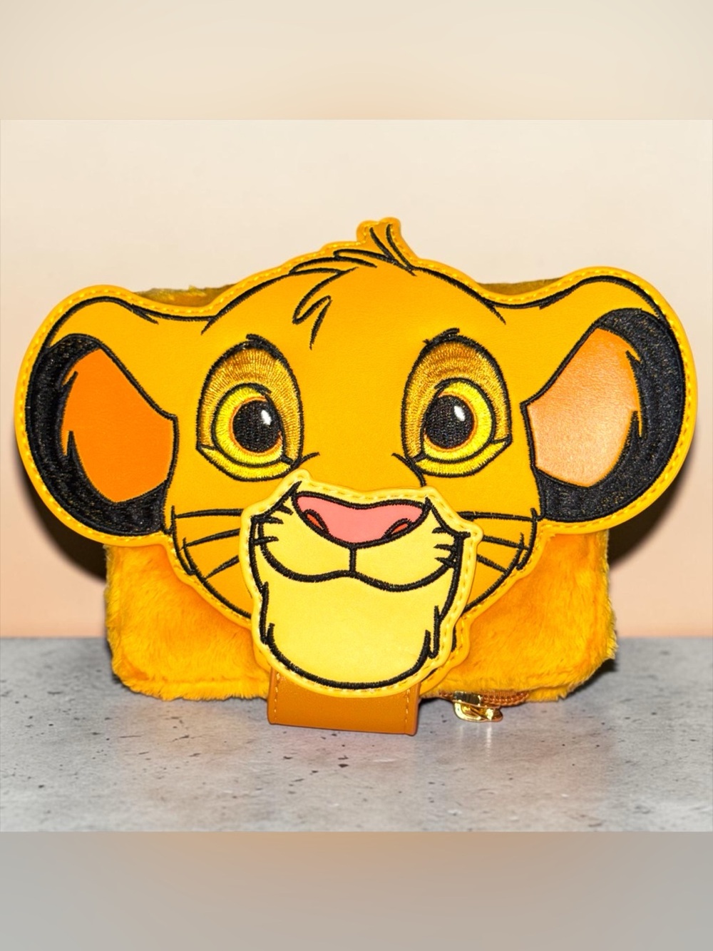 Loungefly The Lion King Exclusive 30th Anniversary Simba Plush Flap Wallet